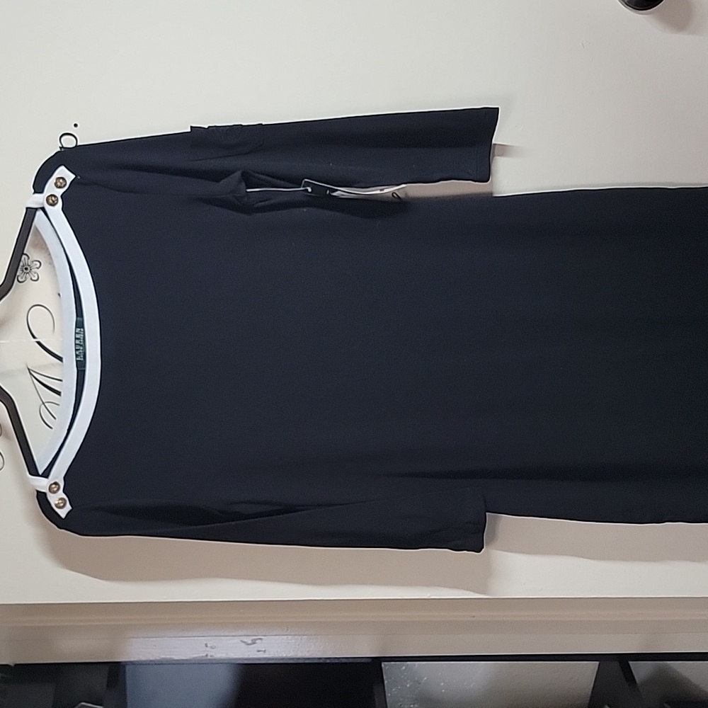 Ralph Lauren Black Knit Dress Size S